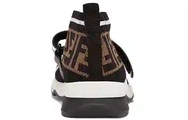 Fendi Mesh Mid Sneakers Black