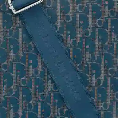 DIOR World Tour Shoulder Bag Navy Blue