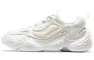 特步 防滑耐磨 低帮 运动休闲鞋 男款 米色