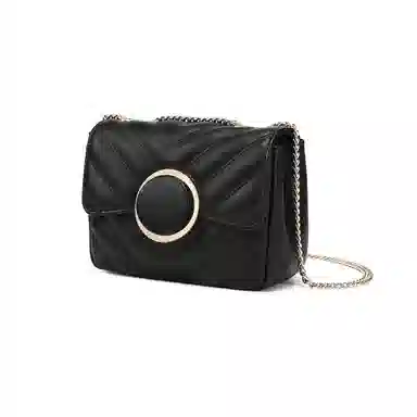 稻草人 款简约链条 聚氨酯 单肩包小方包斜挎包 女款 杏色