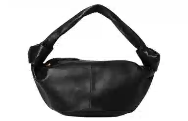 Bottega Veneta Knot Double Mini Shoulder Bag Black