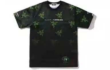 BAPE x Razer Neon Camo Team Tee