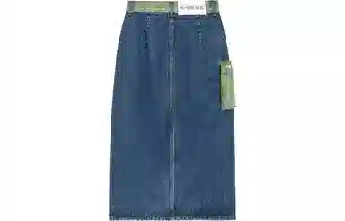 NO ONE ELSE Denim Skirt Deep Blue