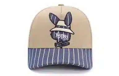 肯默 兔子条纹 街头嘻哈 鸭舌帽 男女同款情侣款