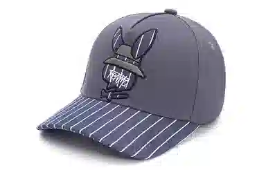 肯默 兔子条纹 街头嘻哈 鸭舌帽 男女同款情侣款