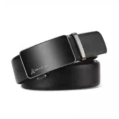 稻草人 纯色皮带礼盒质感实木礼盒钱包 牛皮 礼盒装 大号 男款 红色