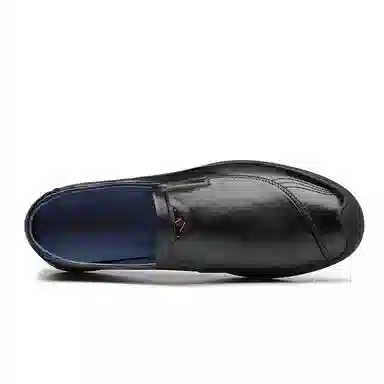 乔奈 英伦风商务一脚蹬舒适软底 休闲鞋 男款 黑色