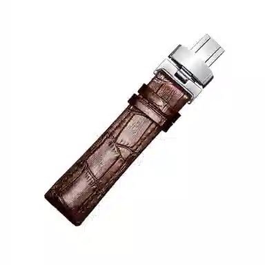 十瑞不怕水不怕汗橡胶真皮手表带男 适用于浪琴积家万国欧米茄天梭肖邦女美度男真皮牛皮手表带通用款男女