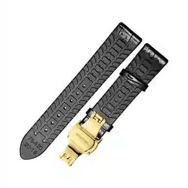 十瑞不怕水不怕汗橡胶真皮手表带男 适用于浪琴积家万国欧米茄天梭肖邦女美度男真皮牛皮手表带通用款男女