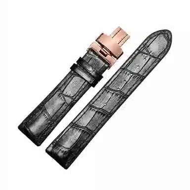 十瑞不怕水不怕汗橡胶真皮手表带男 适用于浪琴积家万国欧米茄天梭肖邦女美度男真皮牛皮手表带通用款男女