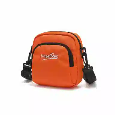 稻草人 新款休闲百搭潮流轻便运动 织物 单肩包斜挎包 常规 男女同款情侣款 黑色