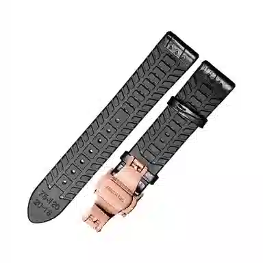 十瑞不怕水不怕汗橡胶真皮手表带男 适用于浪琴积家万国欧米茄天梭肖邦女美度男真皮牛皮手表带通用款男女