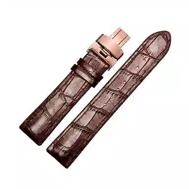 十瑞不怕水不怕汗橡胶真皮手表带男 适用于浪琴积家万国欧米茄天梭肖邦女美度男真皮牛皮手表带通用款男女