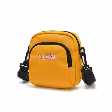 稻草人 新款休闲百搭潮流轻便运动 织物 单肩包斜挎包 常规 男女同款情侣款 黑色