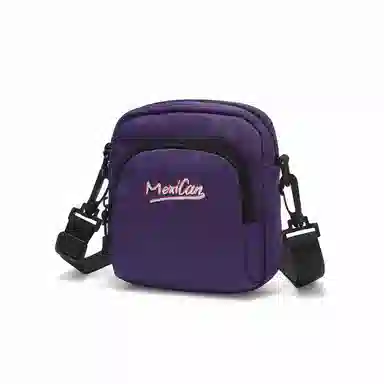 稻草人 新款休闲百搭潮流轻便运动 织物 单肩包斜挎包 常规 男女同款情侣款 黑色