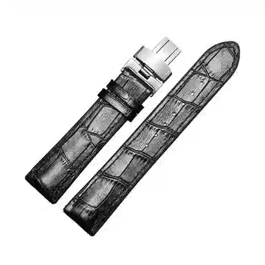 十瑞不怕水不怕汗橡胶真皮手表带男 适用于浪琴积家万国欧米茄天梭肖邦女美度男真皮牛皮手表带通用款男女