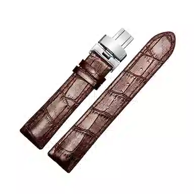 十瑞不怕水不怕汗橡胶真皮手表带男 适用于浪琴积家万国欧米茄天梭肖邦女美度男真皮牛皮手表带通用款男女
