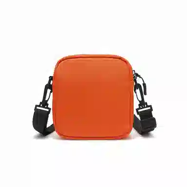 稻草人 新款休闲百搭潮流轻便运动 织物 单肩包斜挎包 常规 男女同款情侣款 黑色