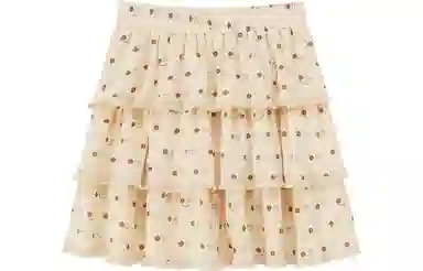 CHUU High Waist Floral Skirt