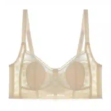 内在密码 纯色薄款透气兔耳朵无钢圈收副乳防下垂文胸