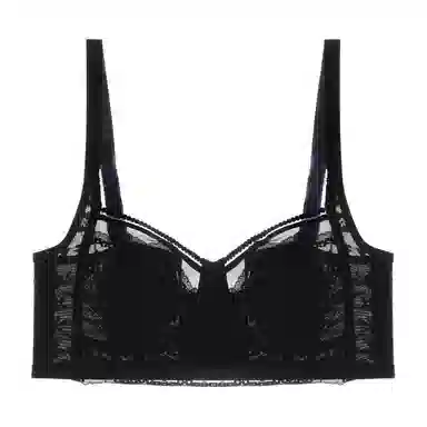 内在密码 纯色薄款透气兔耳朵无钢圈收副乳防下垂文胸