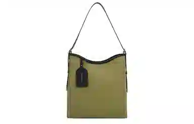 CHARLESKEITH PU Tote BlackGreyOlive