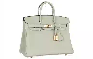 HERMES Birkin 25 Togo 0W Gris Neve
