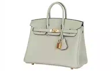HERMES Birkin 25 Togo 0W Gris Neve