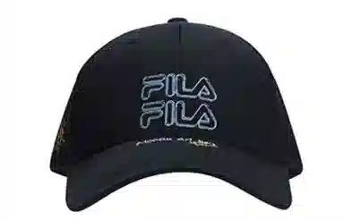 FILA Logo Embroidered Cap Black