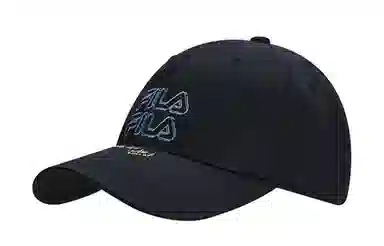 FILA Logo Embroidered Cap Black