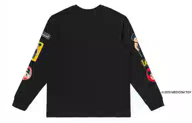 Lee X BE@RBRICK FW23 Long Sleeve Tee Black