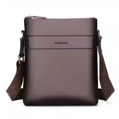 稻草人 商务 真皮 公文包通勤包单肩斜挎包 常规 男款 黑色/咖啡色