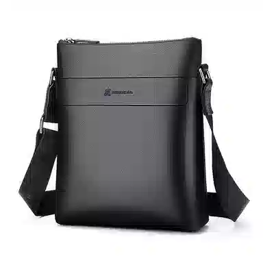 稻草人 商务 真皮 公文包通勤包单肩斜挎包 常规 男款 黑色/咖啡色