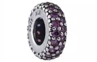 Pandora Pave Charm Pendant Dreamy Purple