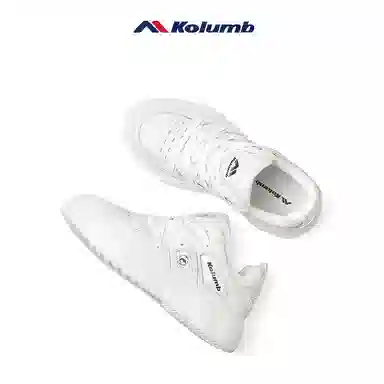 哥仑步头层牛皮厚底轻便橡胶发泡底休闲板鞋男款