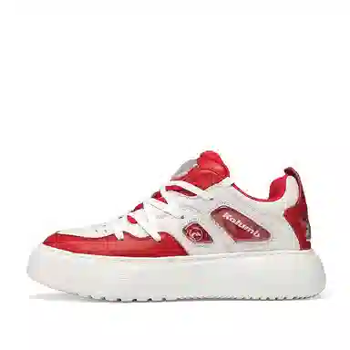 哥仑步头层牛皮厚底轻便橡胶发泡底休闲板鞋男款