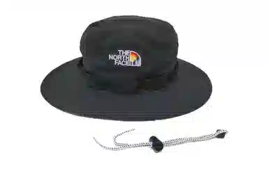 The North Face Logo Nylon Bucket Hat Black