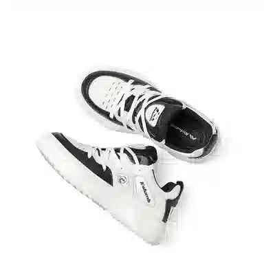 哥仑步头层牛皮厚底轻便橡胶发泡底休闲板鞋男款