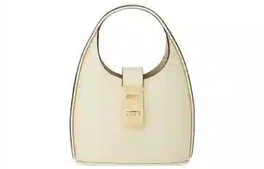 Ferragamo Gancini Mini Bag White