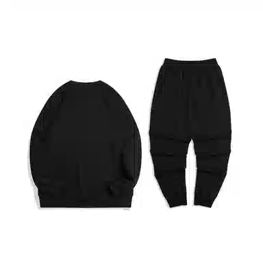 特步 休闲活力长袖针织套装 男女同款