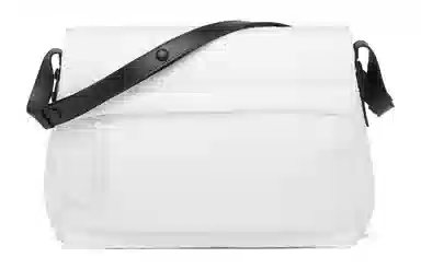 PRADA Cini Re-Nylon Messenger Bag Large White