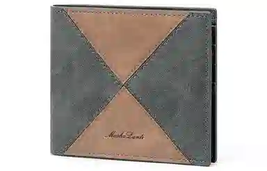 马莎兰缇 短款多功能多卡位商务休闲大容量 合成革 卡包钱包 男款 灰色/啡色