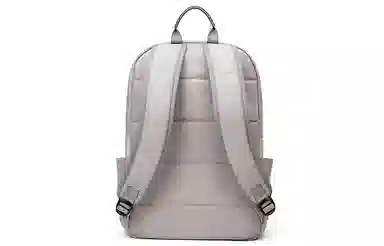 马莎兰缇 学生潮流通勤休闲大容量简约耐磨防泼水 尼龙布 电脑包书包背包双肩包 大号 男女同款情侣款 灰色