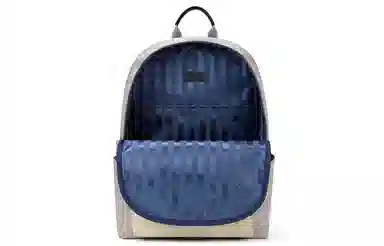 马莎兰缇 学生潮流通勤休闲大容量简约耐磨防泼水 尼龙布 电脑包书包背包双肩包 大号 男女同款情侣款 灰色