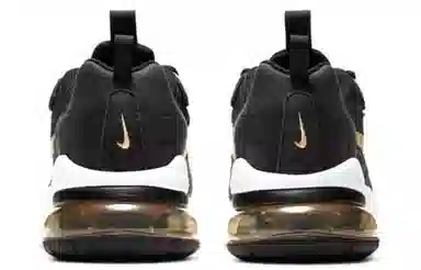 Nike Air Max 270 React GS Black White Gold