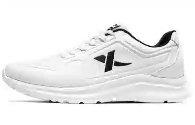 特步 运动 透气 低帮 跑步鞋 男款 白色