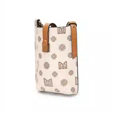 稻草人 新款百搭洋气便携小众 聚氨酯 手机包斜挎包 常规 女款 深棕色 卡其色 米白色