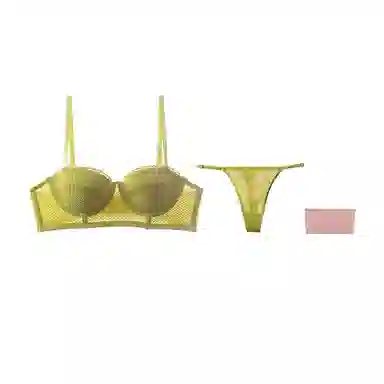 内在密码 小胸聚拢内衣女薄款纯欲风软钢圈防下垂文胸套装 礼盒装