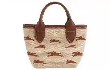 LONGCHAMP Le Panier Pliage Beige Brown