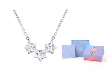 饰伴 小星星项链 一颗一颗亮晶晶轻奢小众 轻奢项链 小众锁骨链 女款